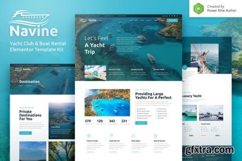 ThemeForest - Navine v1.0.0 - Yacht Club Boat Rental Elementor Template Kit - 33554178