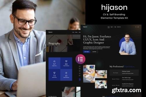 ThemeForest - HiJason v1.0.0 - CV & Self Branding Elementor Template Kit - 33541583