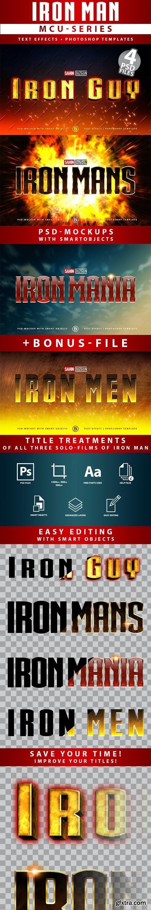 GraphicRiver - IRON MAN - MCU-Film Series | Text-Effects/Mockups | Template-Package 26615003