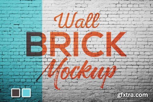 CreativeMarket - Wall Brick Mock up 5270800