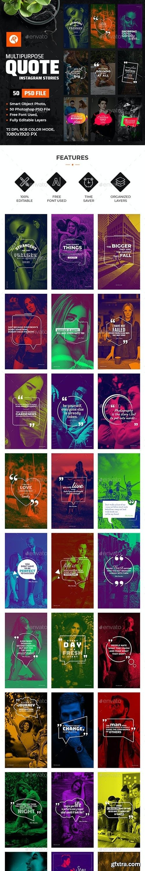 GraphicRiver - Quote Stories Templates 26483731