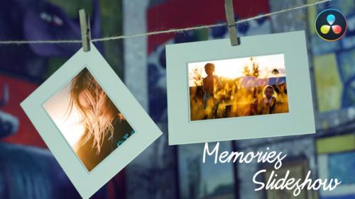 Videohive - Memories Slideshow - Photo Gallery for DaVinci Resolve - 33506707 - 33506707