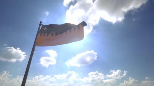 Videohive - Sudbury City Flag (Canada) on a Flagpole V4 - 33548255 - 33548255