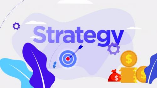 Videohive - Strategic Success Infographic Blue - 33548887 - 33548887