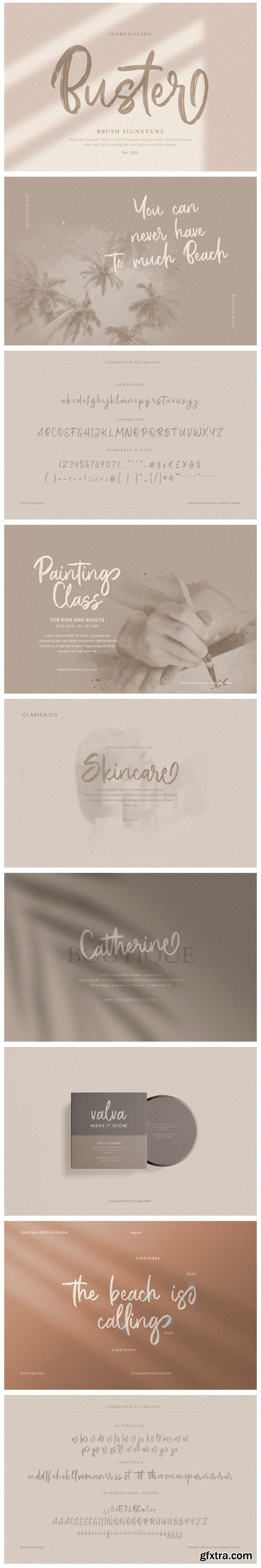 Buster Brush Signature Font