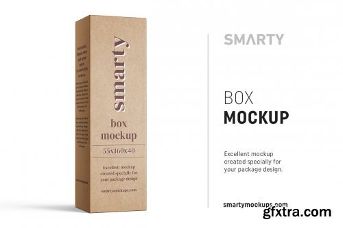 CreativeMarket - Box mockup 55x160x40 4855243