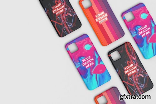 CreativeMarket - Phone Case Mockup Photoshop Template 5496558