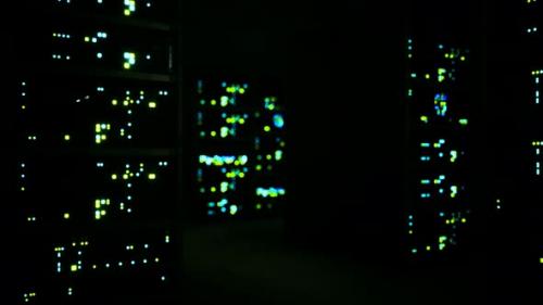 Videohive - Clean Industrial Interior of a Data Server Room with Servers - 33521587 - 33521587