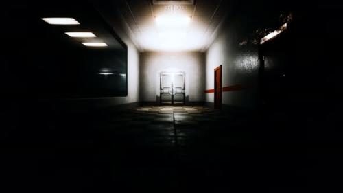 Videohive - Empty Dark Hospital Laboratory Corridor - 33521594 - 33521594