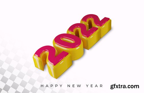 2021 new year 3d render alphabet text effect Premium Psd