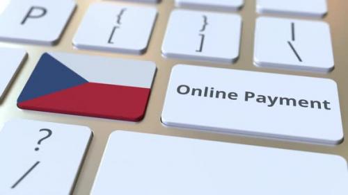 Videohive - Online Payment Text and Flag of the Czech Republic on the Keys - 33522163 - 33522163