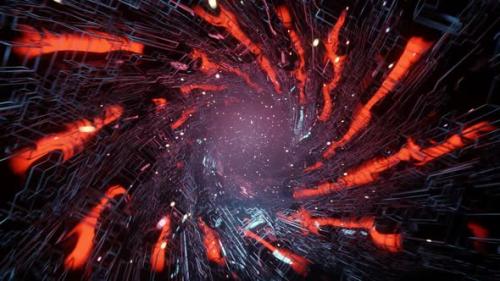 Videohive - High Technology Vj Tunnel Loop background - 33524090 - 33524090