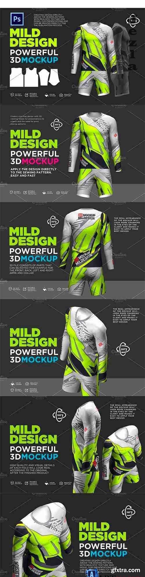 CreativeMarket - Goalkeeper Jersey - 3D Mockup 4816556