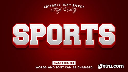 Sports text style effect Premium Psd