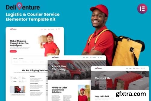 ThemeForest - Deliventure v1.0.0 - Logistic & Courier Service Elementor Template Kit - 33587649