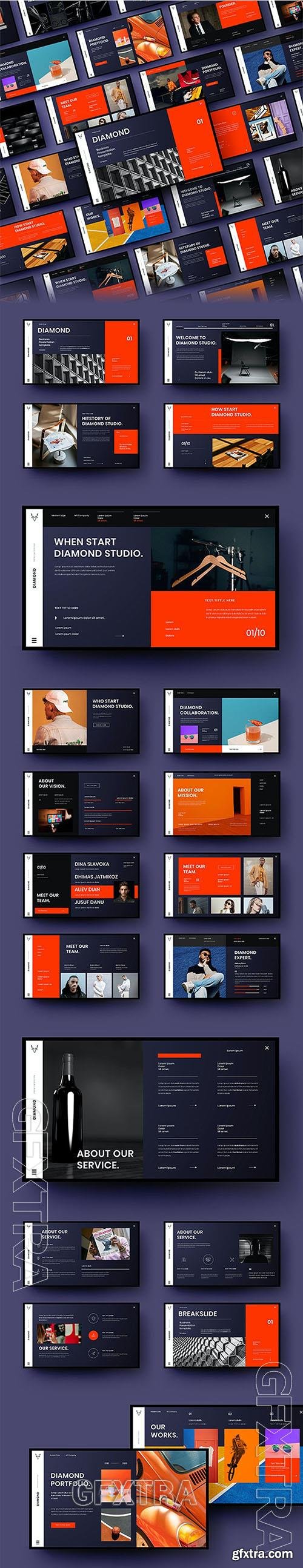 Diamond – Business Powerpoint, Keynote and Google Slides Template