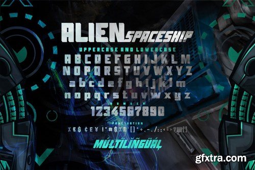 AN Alien Spaceship - Strong Bold Font