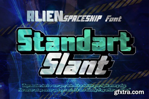 AN Alien Spaceship - Strong Bold Font