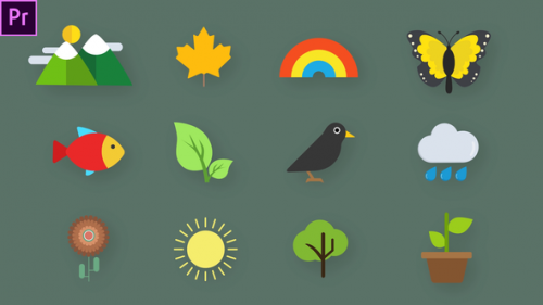 Videohive - Nature Animated Icons - 33560729 - 33560729