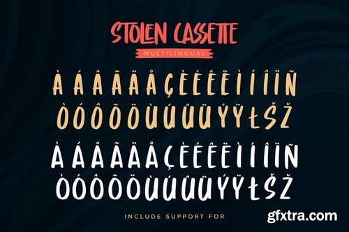 Stolen Cassette - Playful Display Font