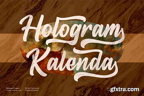 Hologram Kalenda Font