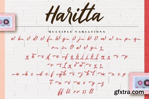 Haritta - Handwritten Script Font