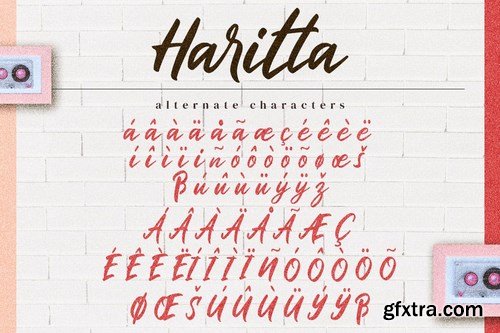 Haritta - Handwritten Script Font