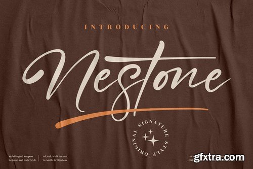 Nestone Signature Font