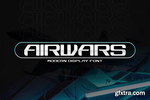 Airwars - Modern Futuristic Font