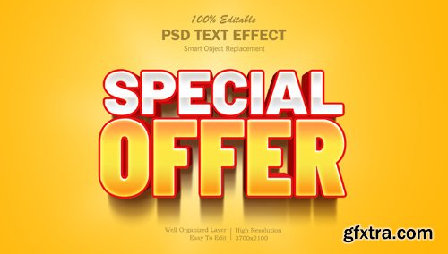 Special offer 3d photoshop editable text effect Premium Psd