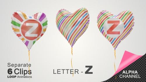 Videohive - Balloons with Letter – Z - 33589122 - 33589122