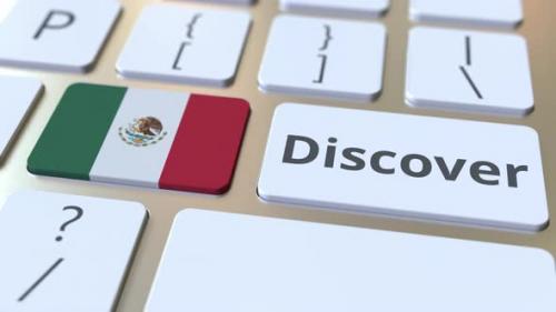 Videohive - DISCOVER Text and Flag of Mexico on the Computer Keyboard - 33592763 - 33592763