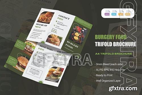 Burgery Food Trifold Brochure UXKCMRM
