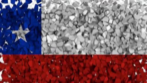 Videohive - Chile Flag Breaking Rocks Transition - 33596795 - 33596795