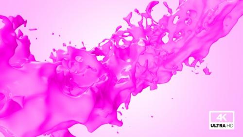 Videohive - Twisted Pink Paint Splash V8 - 33598355 - 33598355