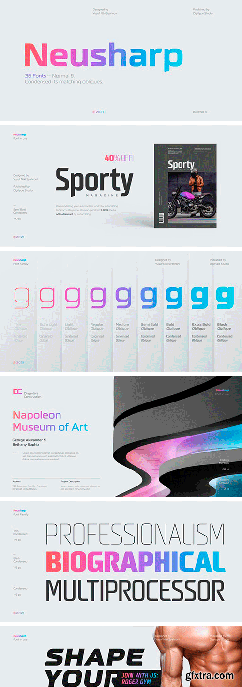 Neusharp Font Family