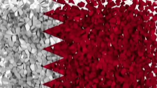 Videohive - Bahrain Flag Breaking Rocks Transition - 33599680 - 33599680