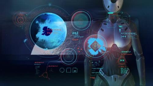 Videohive - Fantastic Video Poster With Alien Infographics 4K - 33602203 - 33602203