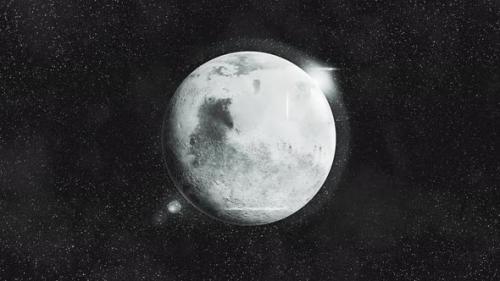 Videohive - Noir atmosphere, full planet rotation, stars and lights 01 - 33602233 - 33602233