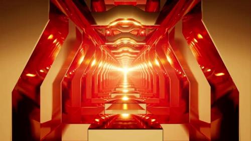 Videohive - Golden Red Tunnel - 33607471 - 33607471