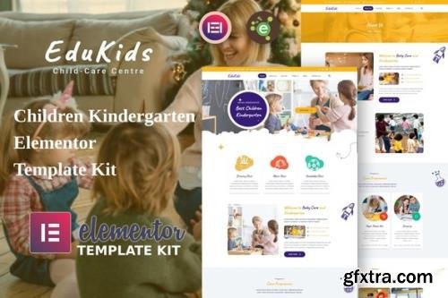 ThemeForest - EduKids v1.0.0 - Children Kindergarten Elementor Template Kit - 33487766