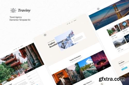 ThemeForest - Traviny v1.0.0 - Travel Agency Elementor Template Kit - 33585606