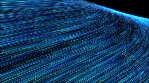 Videohive - High-speed fiber-opti Line blue with particles network Ai line circuit technology 5g background 10G - 33560678 - 33560678