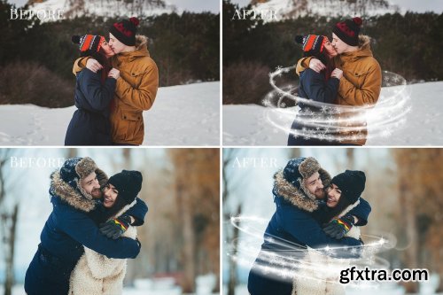 CreativeMarket - Magical Winter photo overlays 5460759