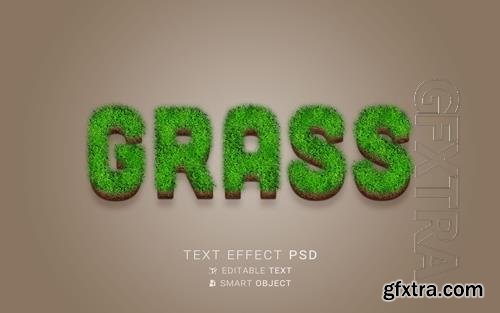 Creative nature text effect Premium Psd