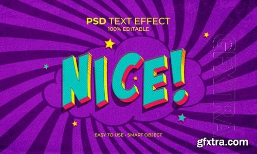 Nice pop art text effect Premium Psd