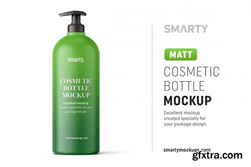 CreativeMarket - Matte pump bottle mockup 4855443