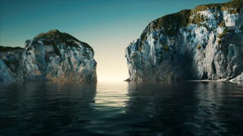 Videohive - Rocky Cliff at Cold Sea Water - 33571476 - 33571476