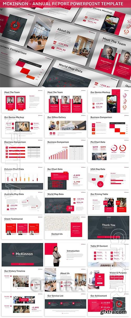 McKinnon - Annual Report Powerpoint Template QFFVTBN