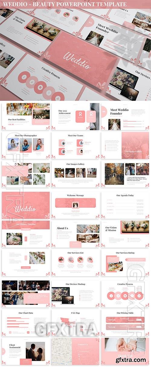 Weddio - Beauty Powerpoint Template 2T67SQK